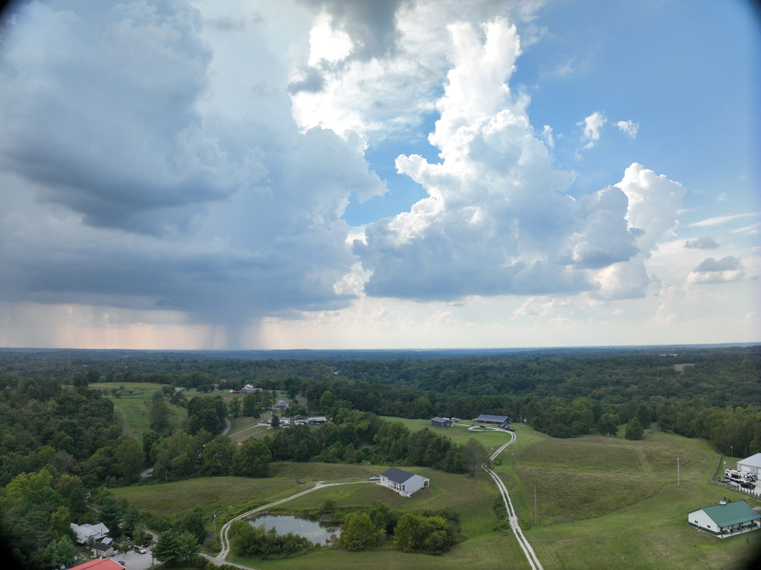 Aerial land and acreage photo